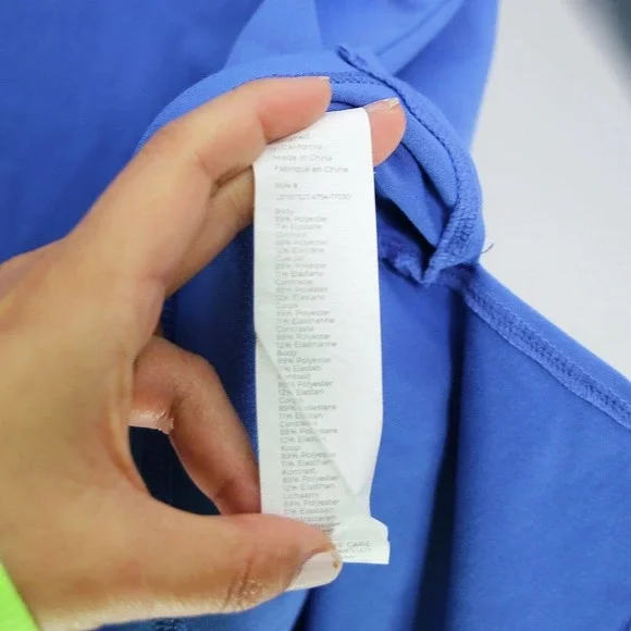 FABLETICS • Cashel Long Sleeve Athleisure Blue Top - Picture 4 of 7